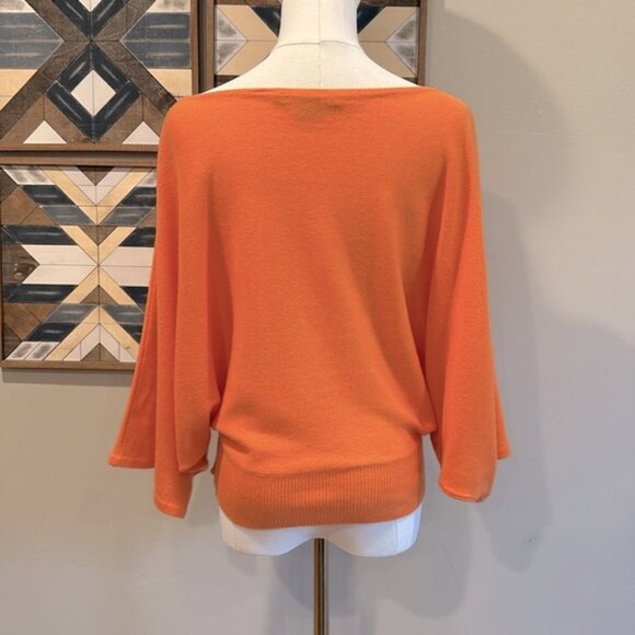 Ralph Lauren Bateau Boat Neck Batwing Dolman Sleeve Cashmere Sweater Small - Picture 4 of 8